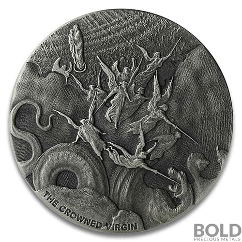 2019 2 oz Scottsdale Biblical Series The Crowned Virgin Silver Coin