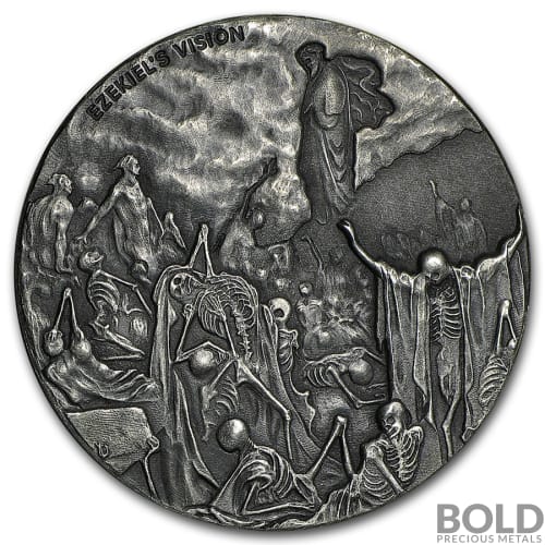 2016 Silver 2 oz Scottsdale Biblical Series - Ezekiel's Vision (Valley of the Dry Bones)