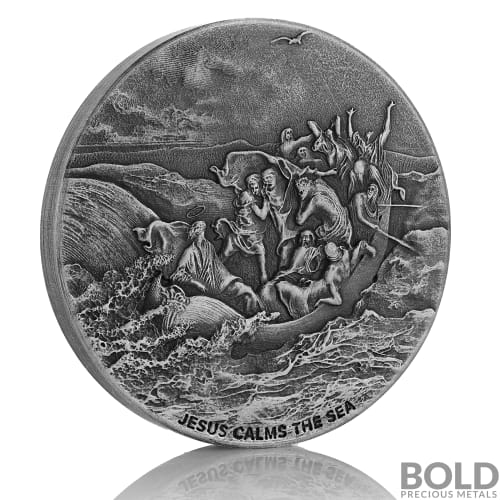 2017 Silver 2 oz Scottsdale Biblical Series - Jesus Calms the Sea