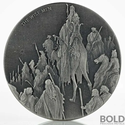 2017 2 oz Scottsdale Biblical Series Wise Men Silver Coin