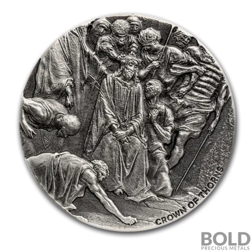 2019 2 oz Scottsdale Biblical Series Crown of Thorns Silver Coin