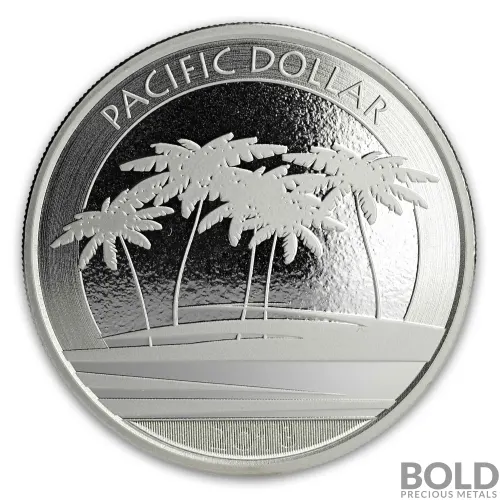 2018 1 oz Fiji Pacific Silver Dollar