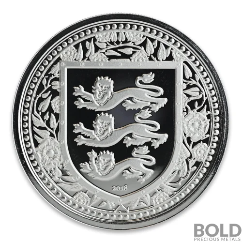 2018 1 oz Gibraltar Royal Arms of England Silver Coin (BU)