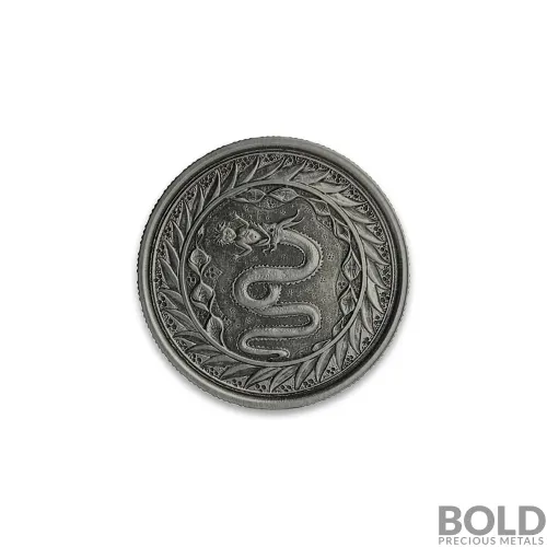 2020 1/2 oz Samoa Serpent of Milan Silver Coin (Antiqued)