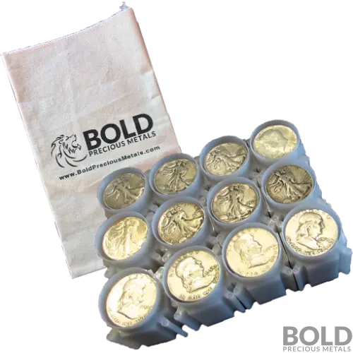 90% Silver - $500 FV Mixed Half Dollars Bag Circulated/Junk
