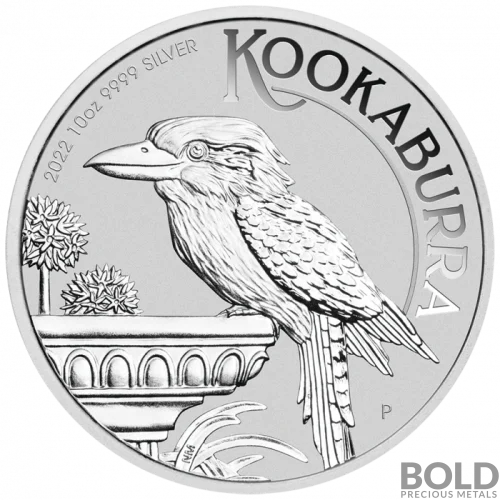 2022 Silver 10 oz BU Perth Australia Kookaburra