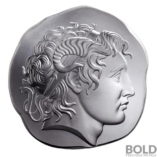 Silver 5 oz Argentia Alexander the Great UHR Round