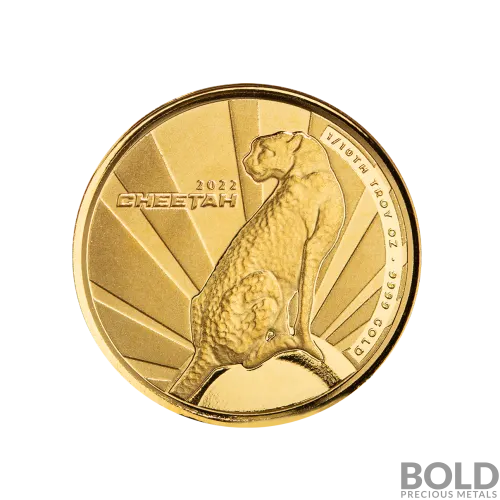 2022 Gold 1/10 oz Cameroon Cheetah BU