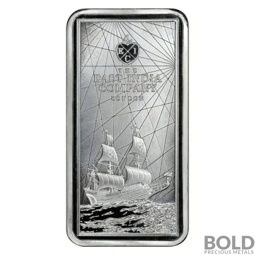 2023 Silver 250 Gram St. Helena East India Company Bar