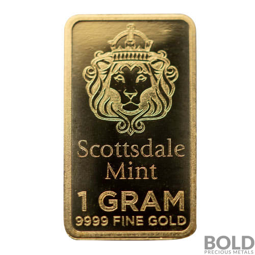 1 Gram Gold Bars at Lowest Premium BOLD Precious Metals