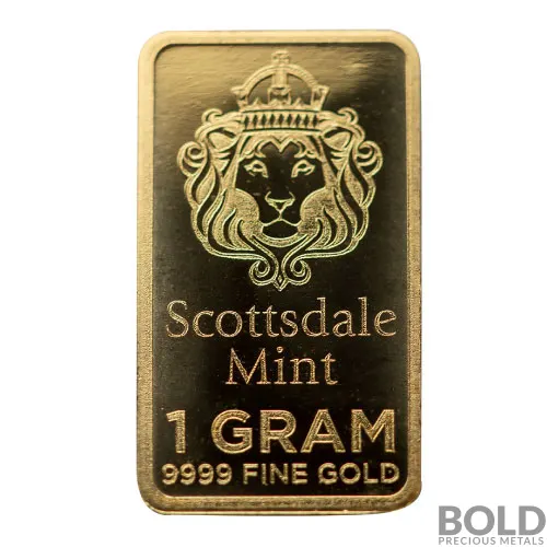 Gold 1 Gram Scottsdale Bar