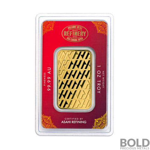 1 oz Asahi Diwali Gold Bar (In Assay)