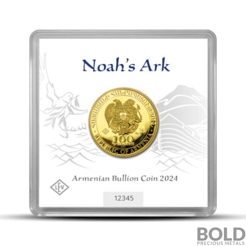 2024 1 Gram Armenia Noah's Ark Gold Coin (BU)