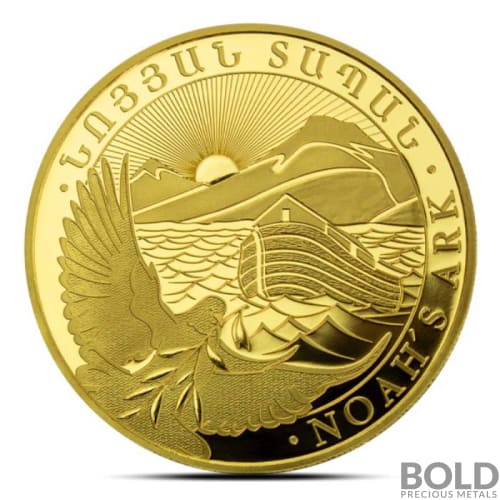 2024 1 Gram Armenia Noah's Ark Gold Coin (BU)