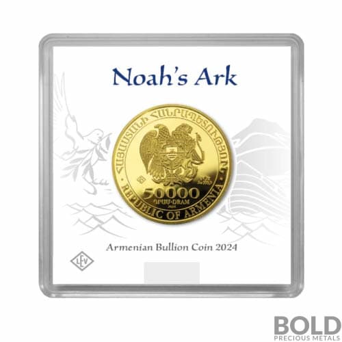 2024 Armenia 500 Dram 1 oz Silver Noah’s Ark Coin GEM BU