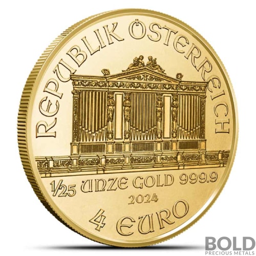 2024 1/25 oz Austrian Philharmonic Gold Coin (BU)