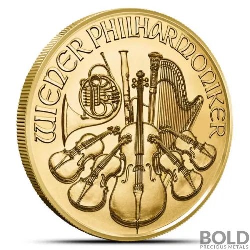 2024 1/25 oz Austrian Philharmonic Gold Coin (BU)