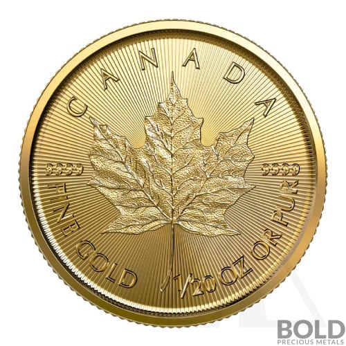 2023 Gold 1/20 oz Canada Maple Leaf Coin