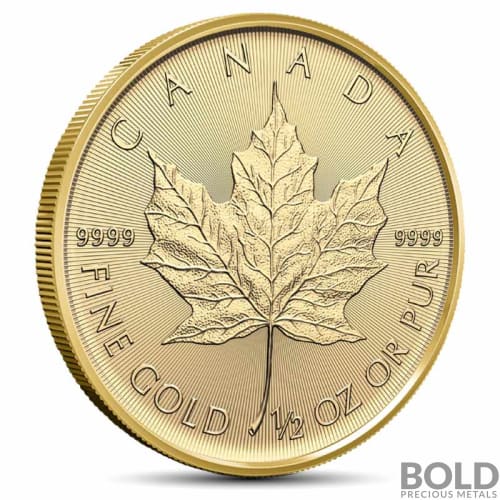 2024 1/2 oz Canadian Maple Leaf Gold Coin (BU)