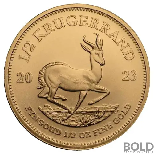 2023 Gold 1/2 oz South Africa Krugerrand BU