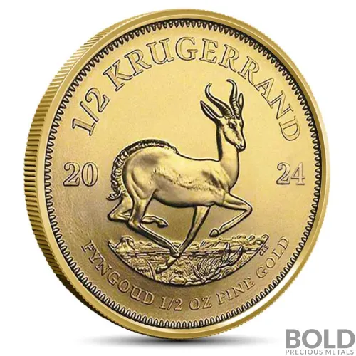 2024 1/2 oz South African Krugerrand Gold Coin (BU)