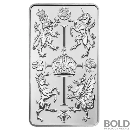 Silver 1 oz Great Britain Royal Celebration Bar