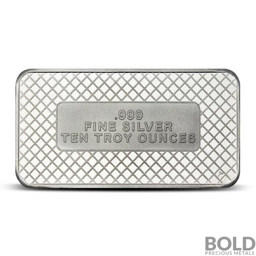 Silver 10 oz SilverTowne Flag Bar