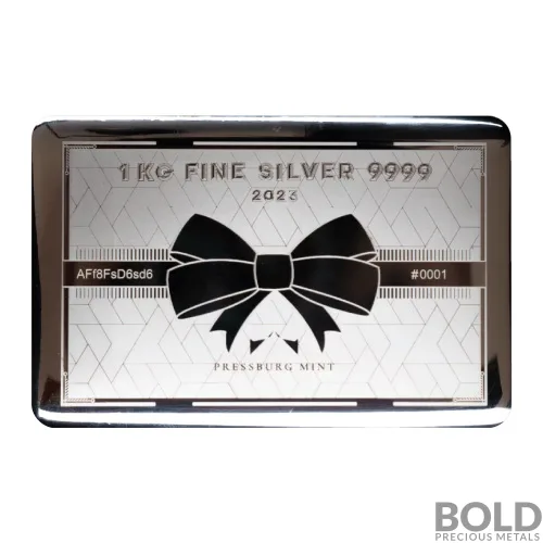 2023 Silver 1 Kilo Pressburg Gift Bar