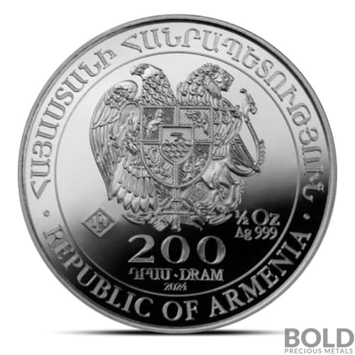 2024 1/2 oz Armenia Noah's Ark Silver Coin (BU)