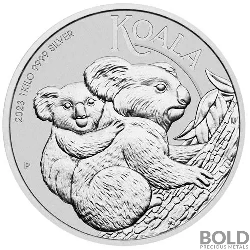 2023 Silver 1 Kilo Australia Perth Koala