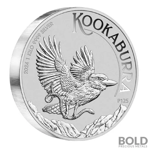 2024 1 Kilo Perth Kookaburra Silver Coin (BU)