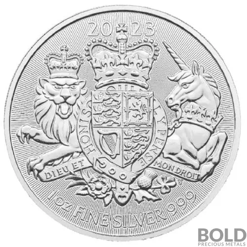 2023 Silver 1 oz British Royal Arms BU Coin