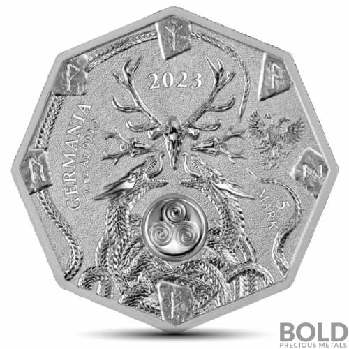 Mormon LDS symbol Rust Coin Lion 1 Troy Oz .999 Fine Silver Coin Round rare