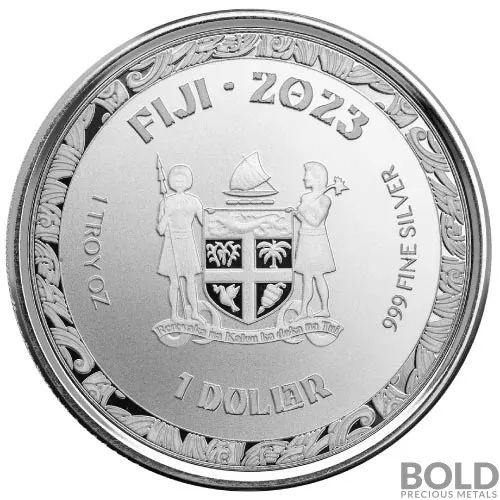 2023 1 oz Fiji Koi Fish Silver Coin