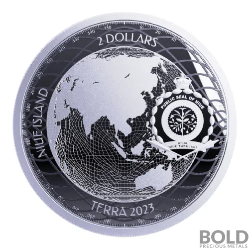 2023 1 oz Niue Terra Silver Coin (Prooflike)