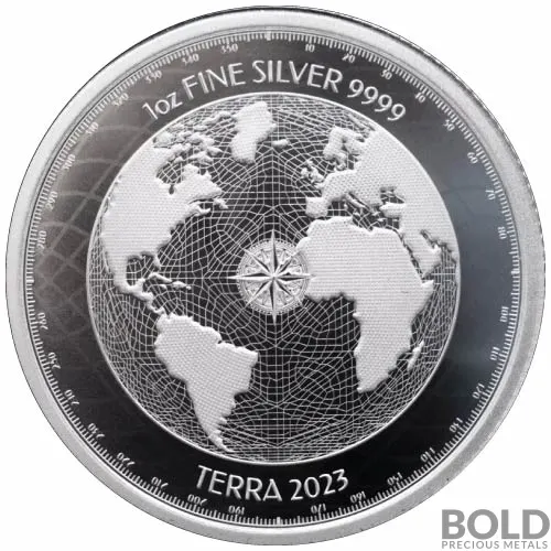 2023 Silver 1 oz Niue Terra BU Coin