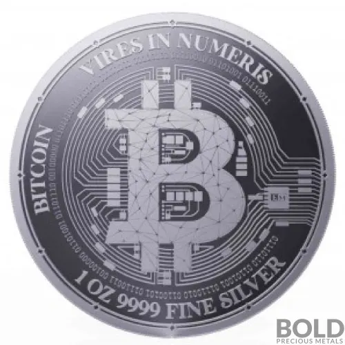 2023 Silver 1 oz Niue Crypto Series: Bitcoin BU