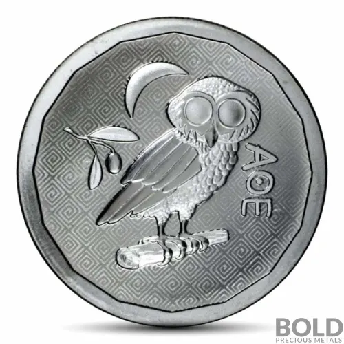 2024 1 oz St. Helena Athena Owl Silver Coin (BU)