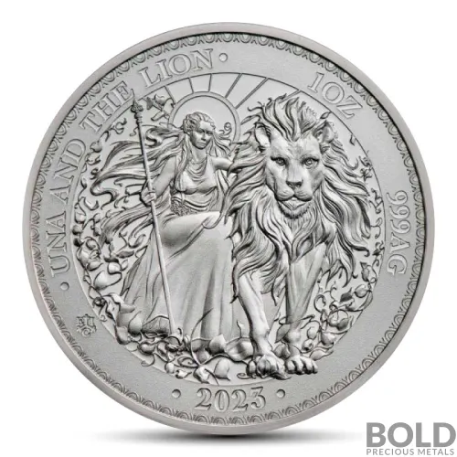 2023 1 oz St. Helena Una and the Lion Silver Coin (BU)