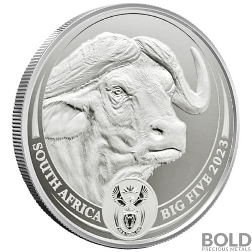2023 1 oz South Africa Big Five Buffalo Silver Coin (BU)