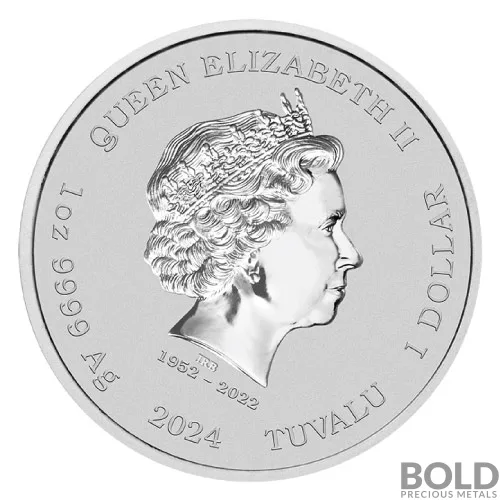 2024 1 oz Tuvalu Pink Panther 60th Anniversary Silver Coin (BU)