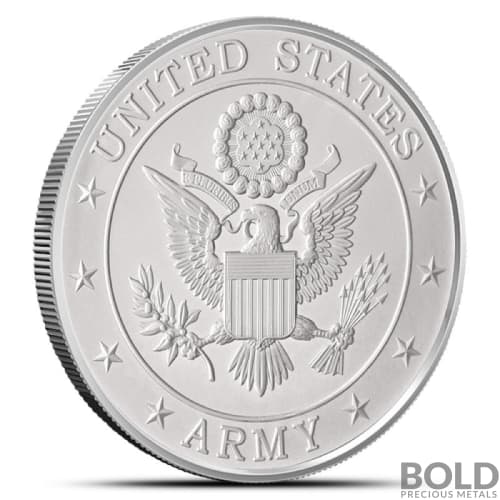 1 oz United States Armed Forces Army Silver Round