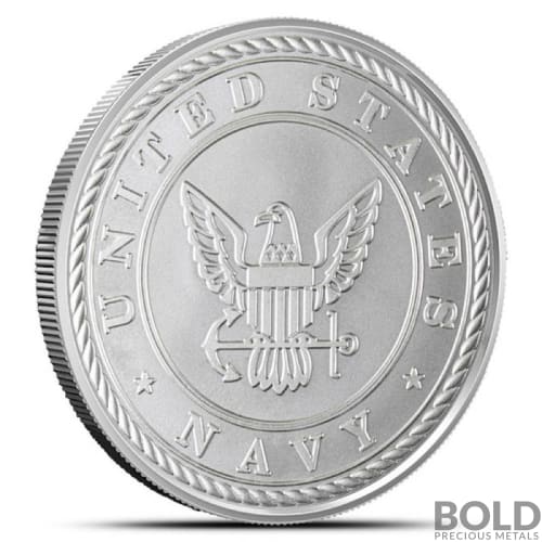 1 oz United States Armed Forces Navy Silver Round
