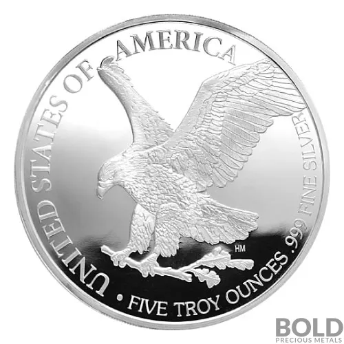 Silver 5 oz Eagle Round (Highland Mint)