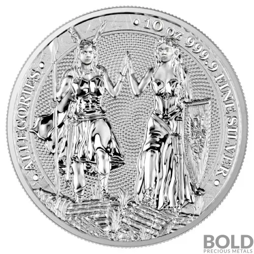 2023 Silver 10 oz Allegories: Galia & Germania BU