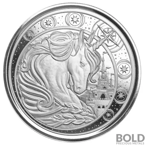 2023 1 oz Ghana Unicorn Silver Coin