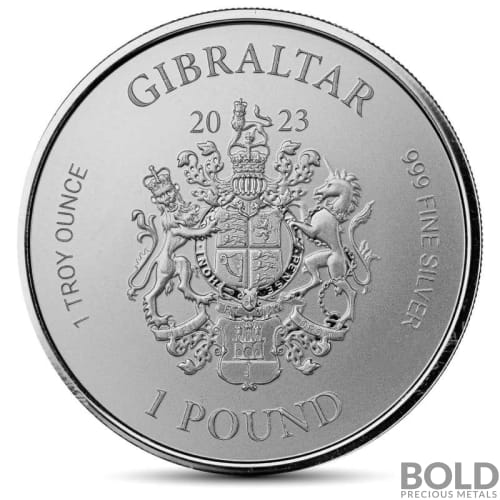 2023 1 oz Gibraltar War Elephant Silver Coin (BU)