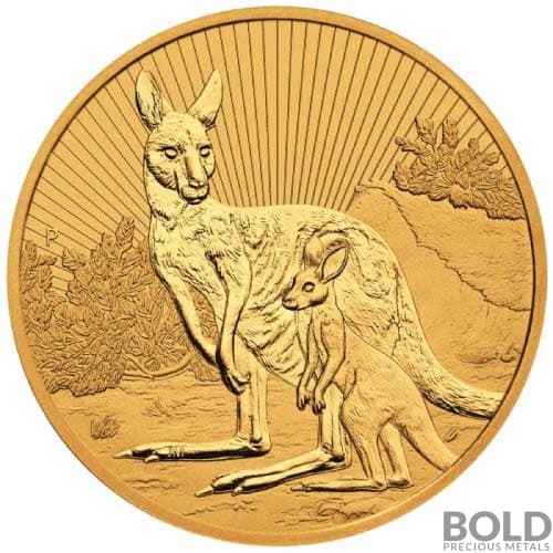 2023 Gold 2 oz Perth Mint Next Generation: Mother & Baby Kangaroo Piedfort