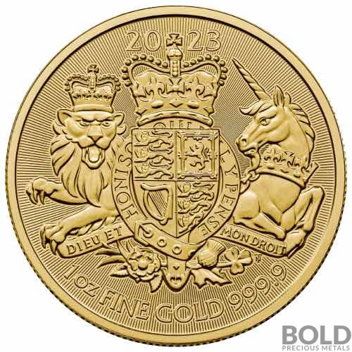 2023 Gold 1 oz British Royal Arms BU Coin