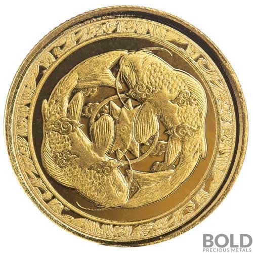 2023 1/10 oz Fiji Koi Fish Gold Coin (BU)